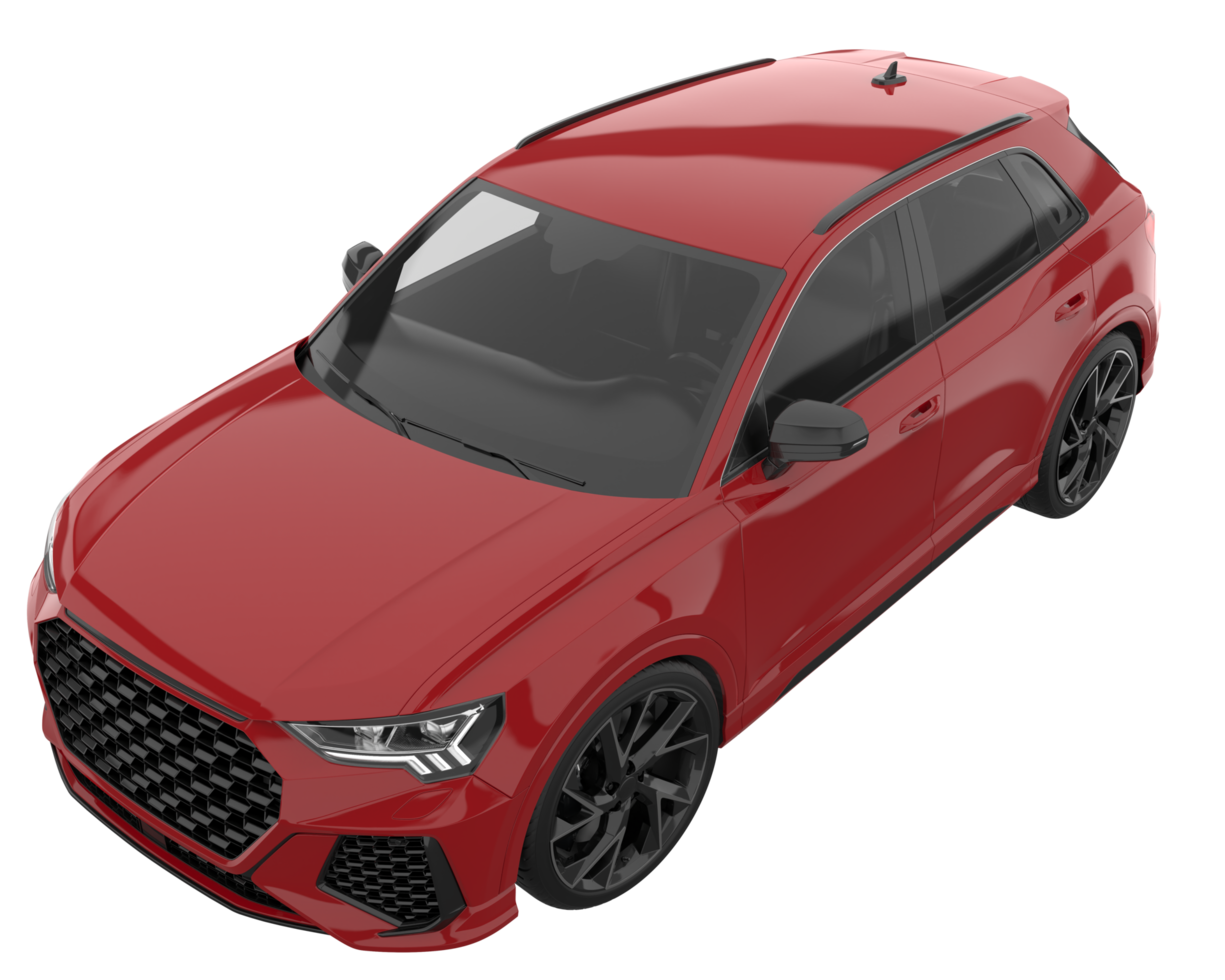 Realistic SUV isolated on transparent background. 3d rendering - illustration png