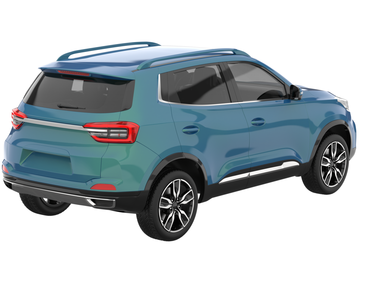 Realistic SUV isolated on transparent background. 3d rendering - illustration png