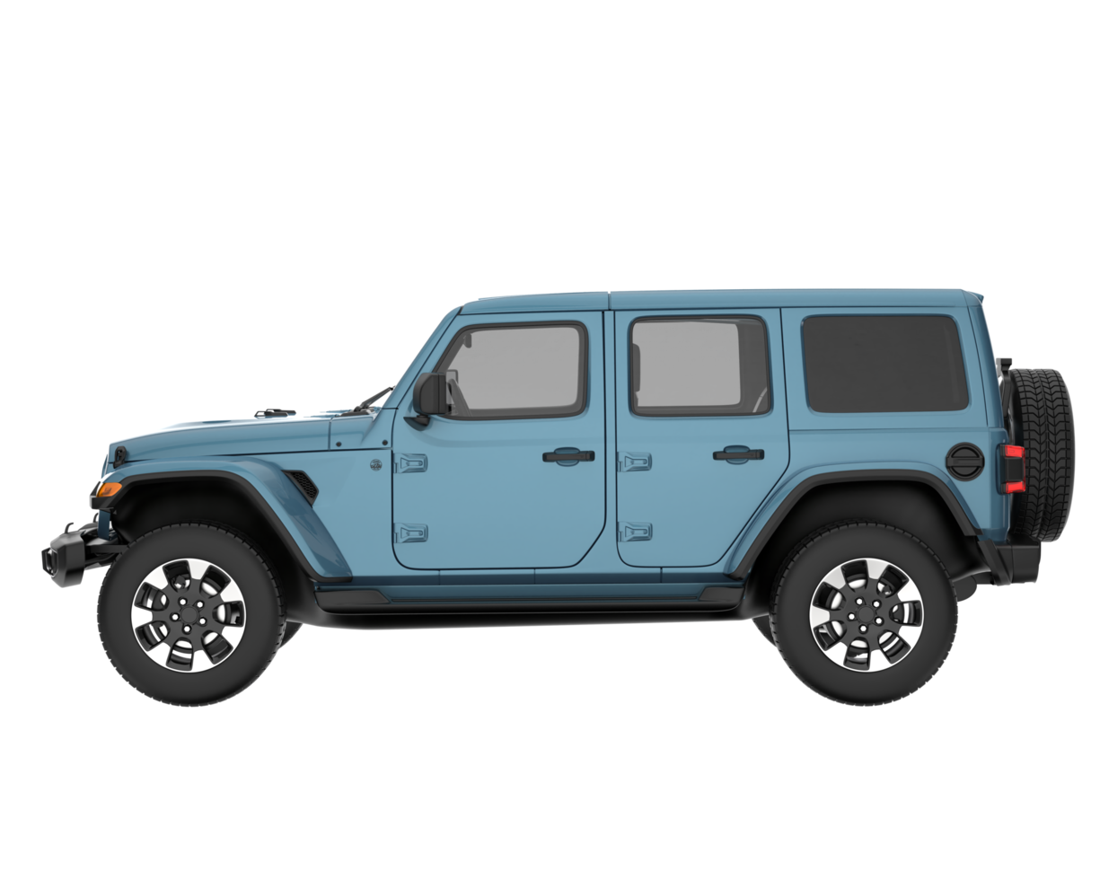 realistisk sUV isolerat på transparent bakgrund. 3d tolkning - illustration png