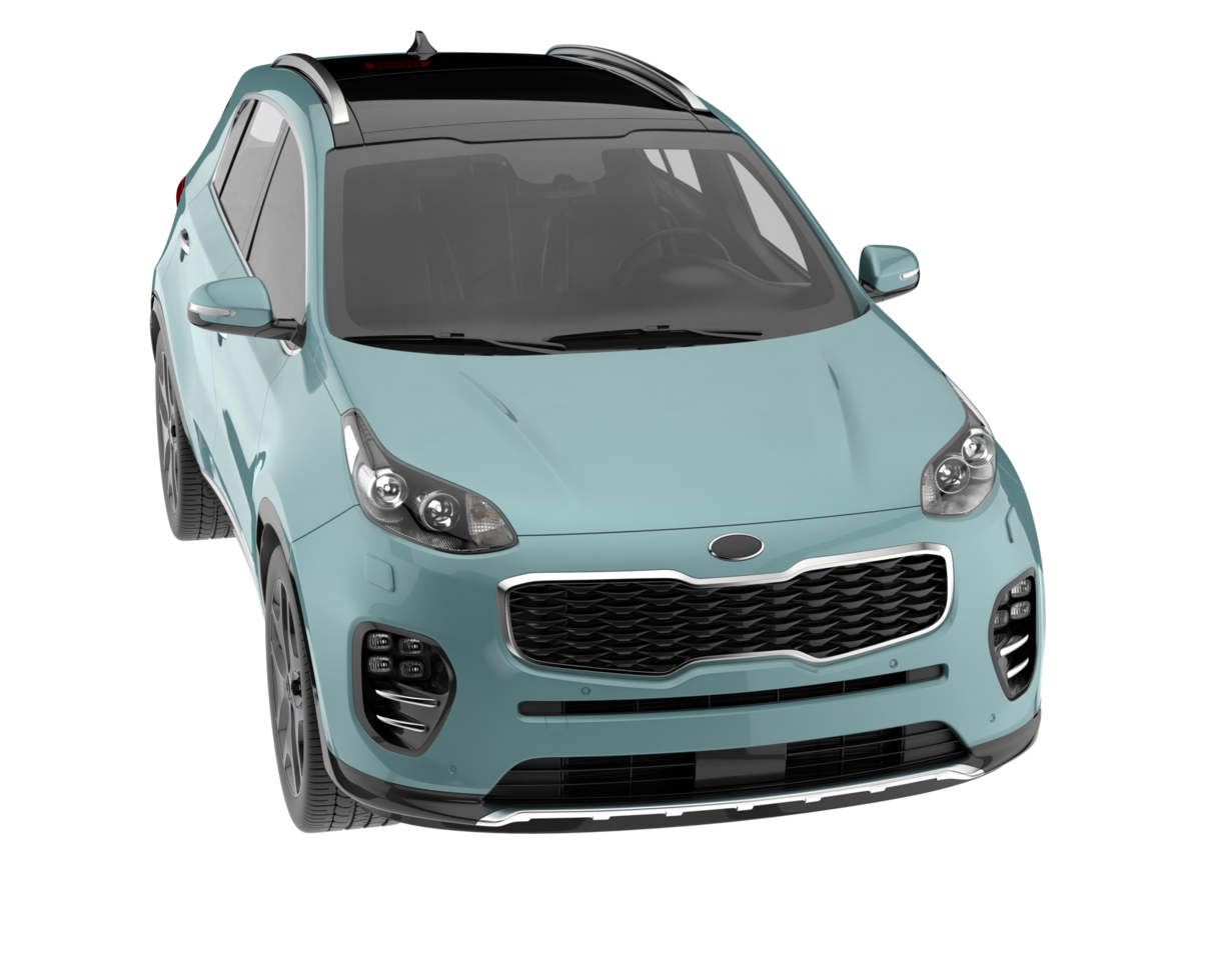 Realistic SUV isolated on transparent background. 3d rendering - illustration png