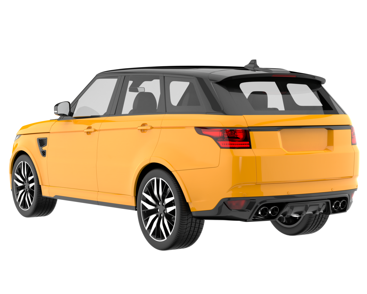 Realistic SUV isolated on transparent background. 3d rendering - illustration png