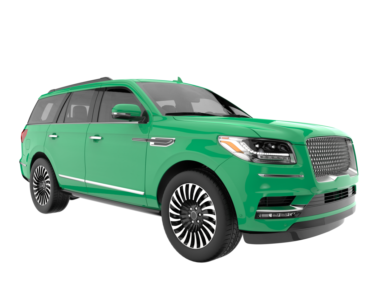 Realistic SUV isolated on transparent background. 3d rendering - illustration png