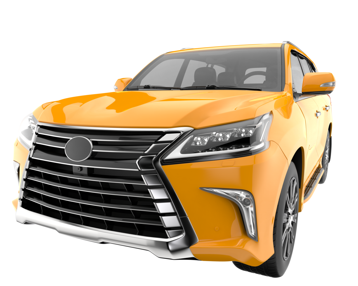 Realistic SUV isolated on transparent background. 3d rendering - illustration png