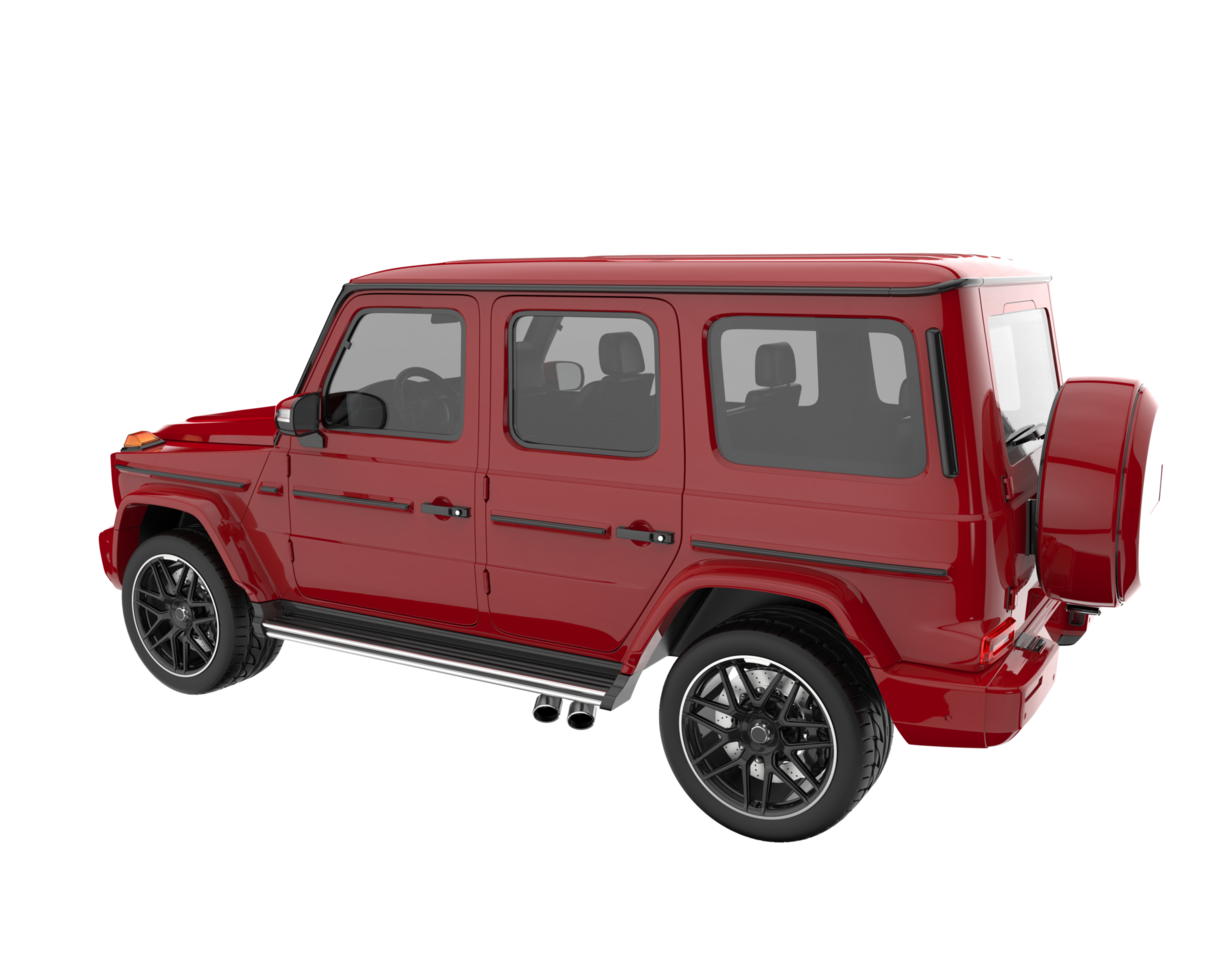 Realistic SUV isolated on transparent background. 3d rendering - illustration png