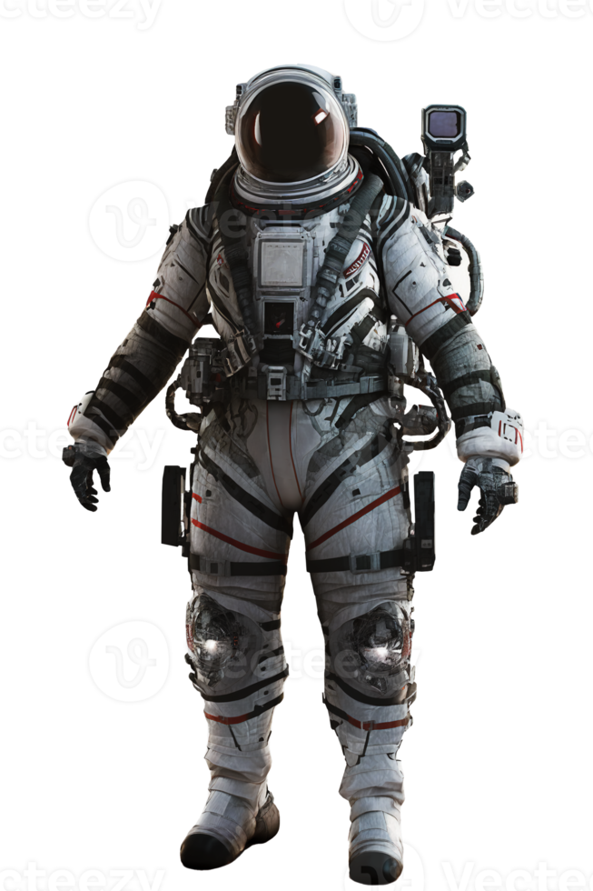 Space suits isolated on transparent background. Ai generated. png