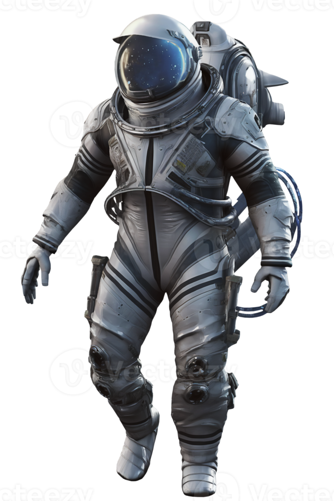 Space suits isolated on transparent background. Ai generated. png