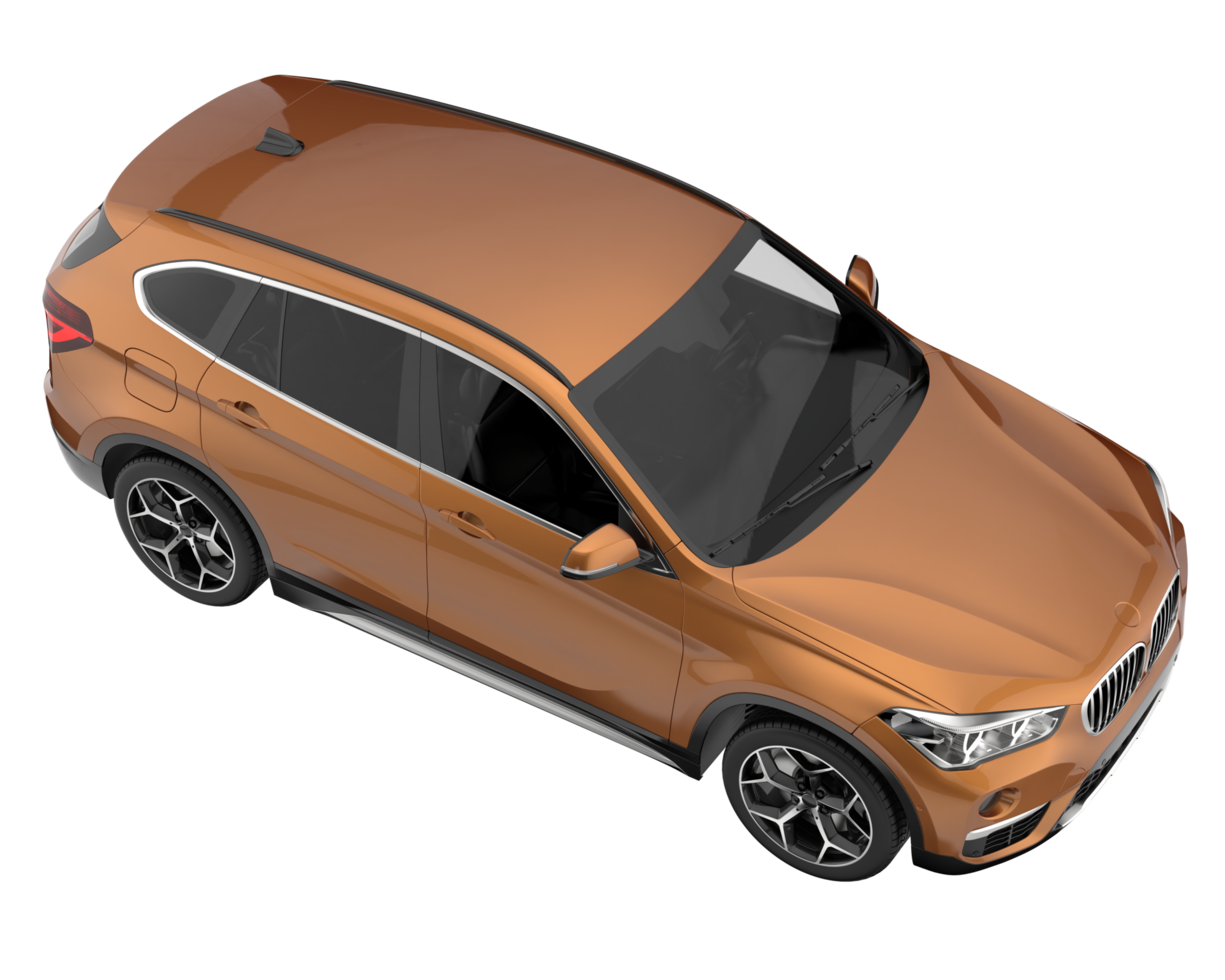 Realistic SUV isolated on transparent background. 3d rendering - illustration png