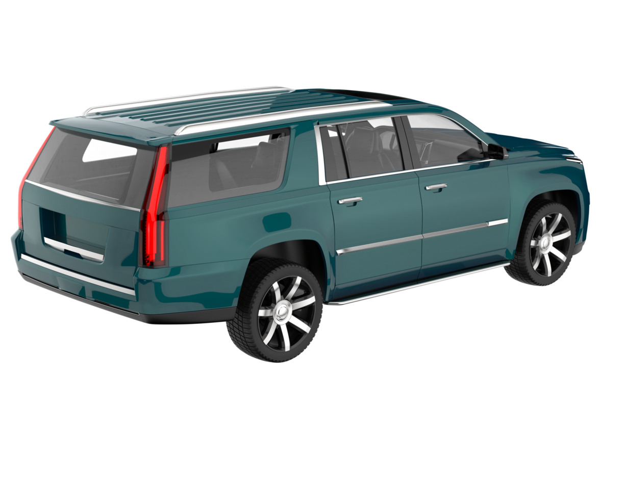 Realistic SUV isolated on transparent background. 3d rendering - illustration png