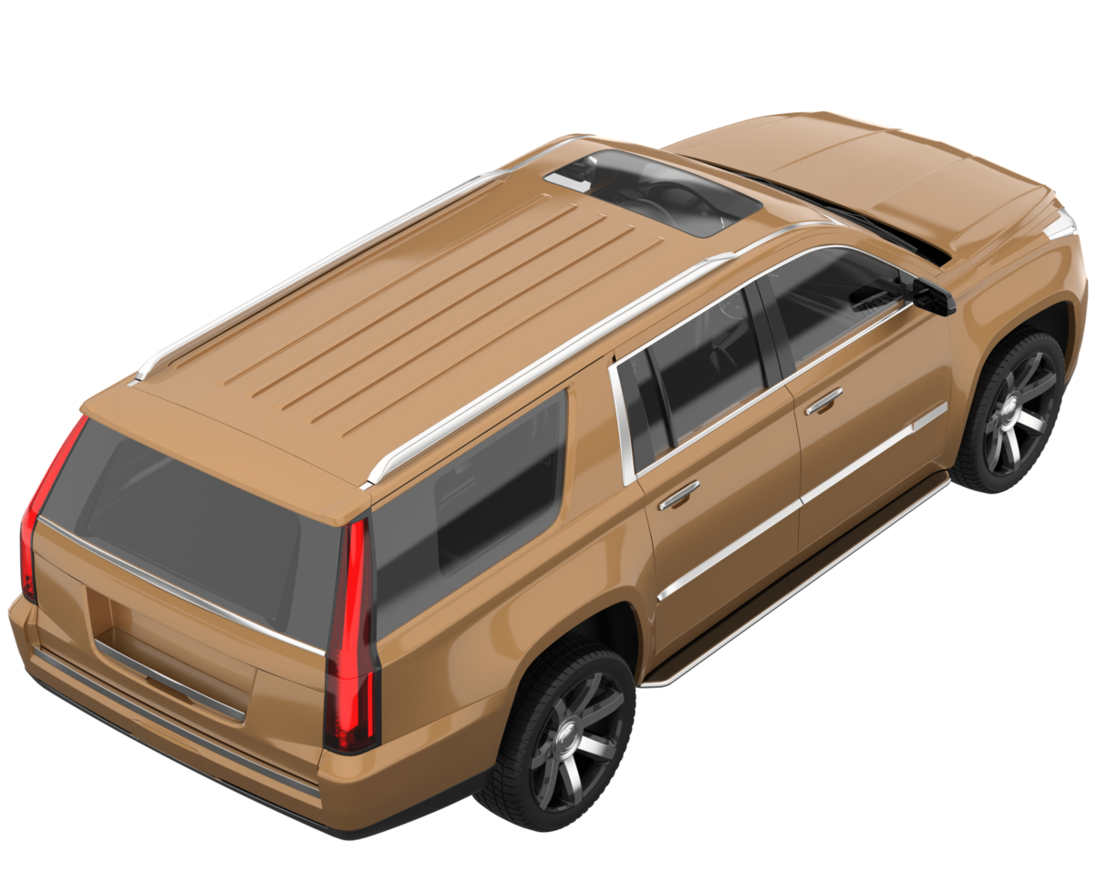 Realistic SUV isolated on transparent background. 3d rendering - illustration png