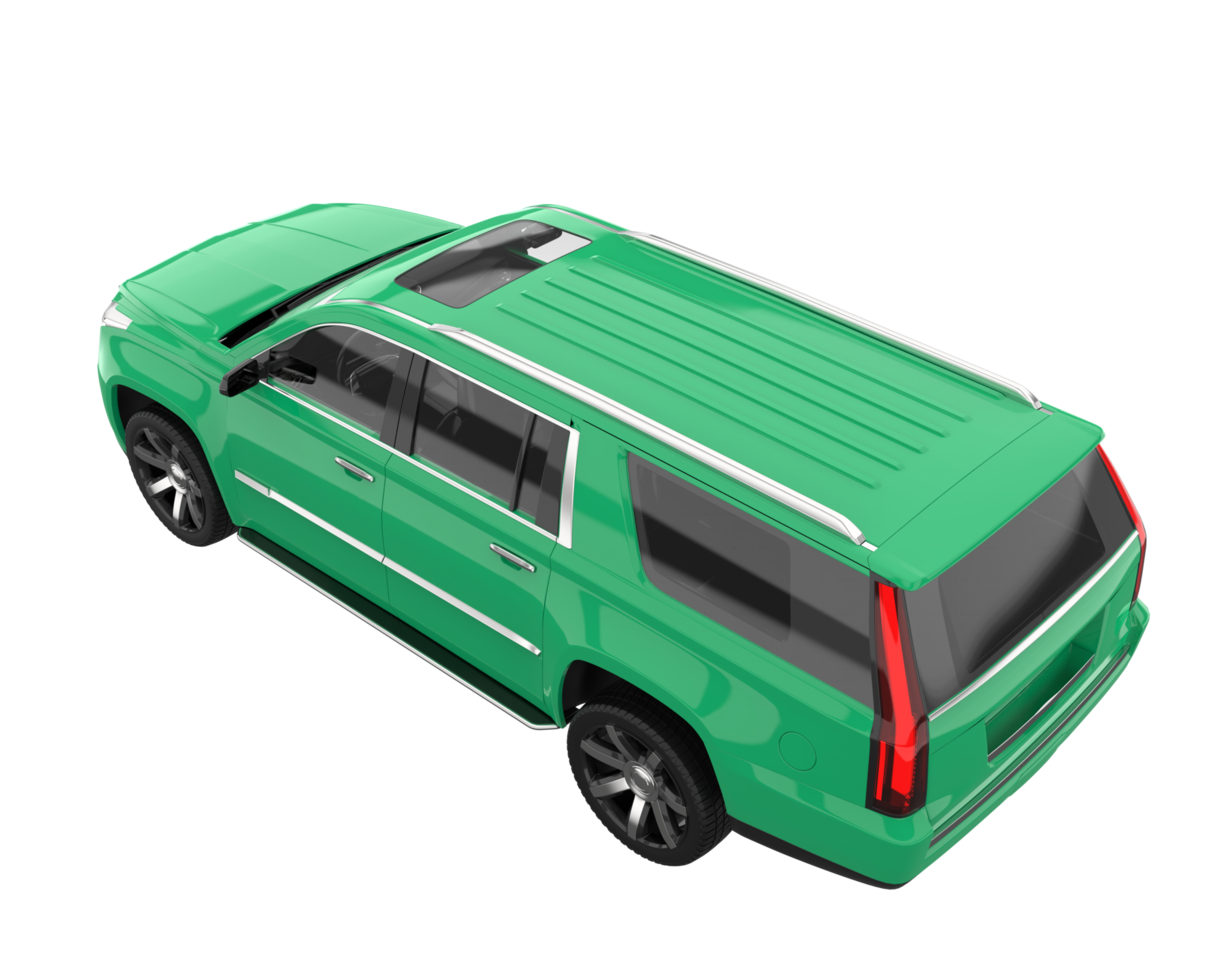 Realistic SUV isolated on transparent background. 3d rendering - illustration png