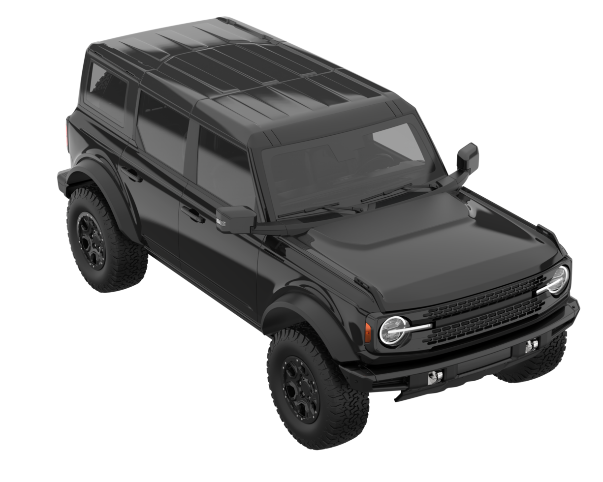 Realistic SUV isolated on transparent background. 3d rendering - illustration png