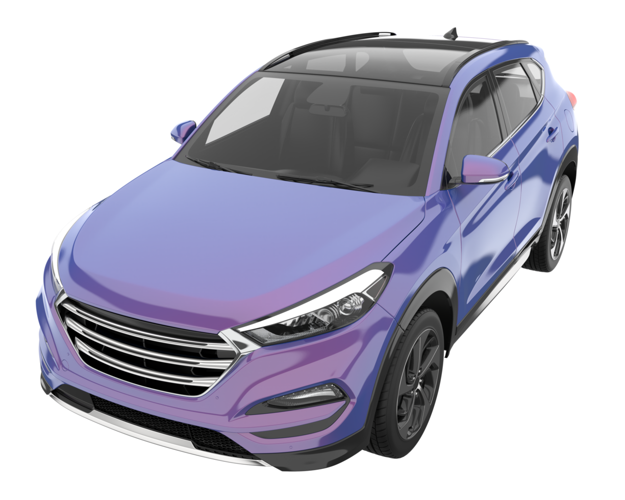 Realistic SUV isolated on transparent background. 3d rendering - illustration png