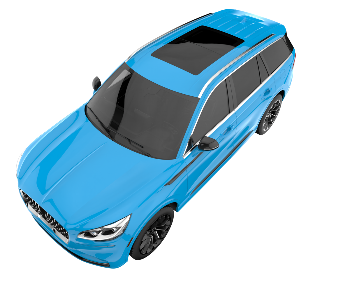 Realistic SUV isolated on transparent background. 3d rendering - illustration png