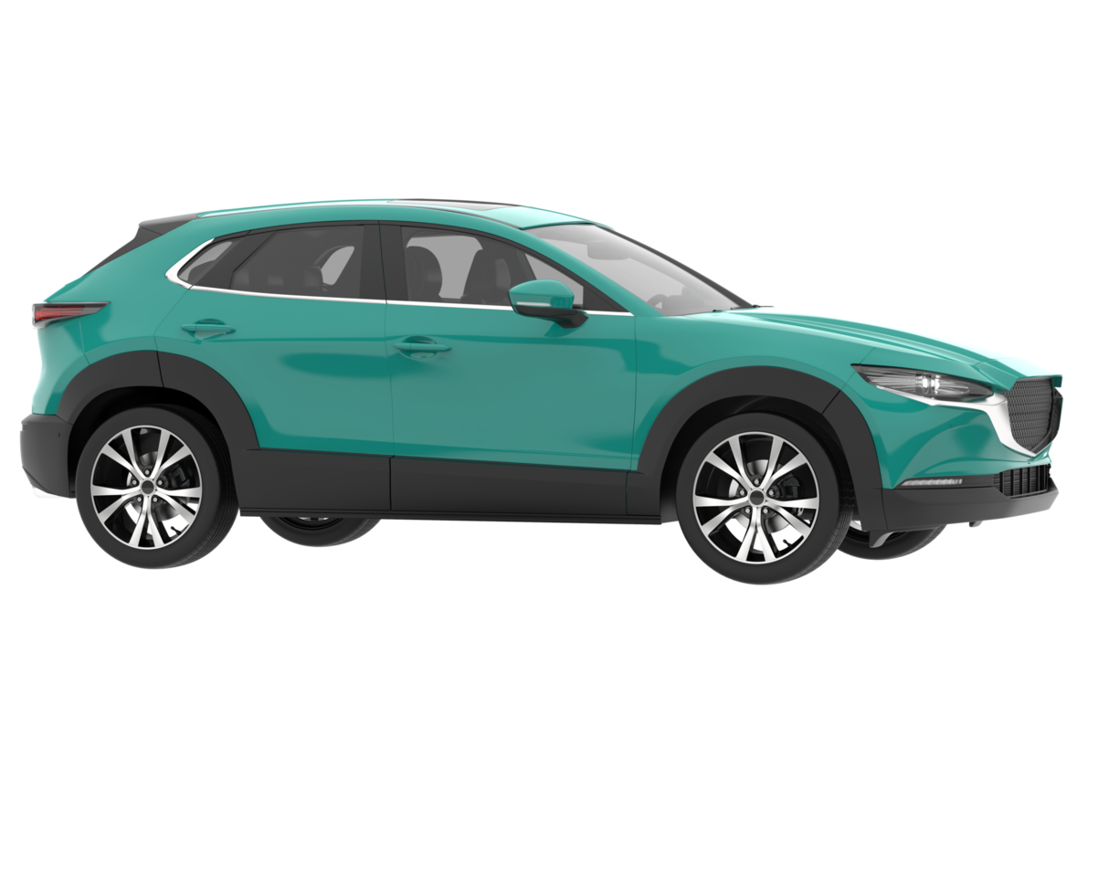 Realistic SUV isolated on transparent background. 3d rendering - illustration png