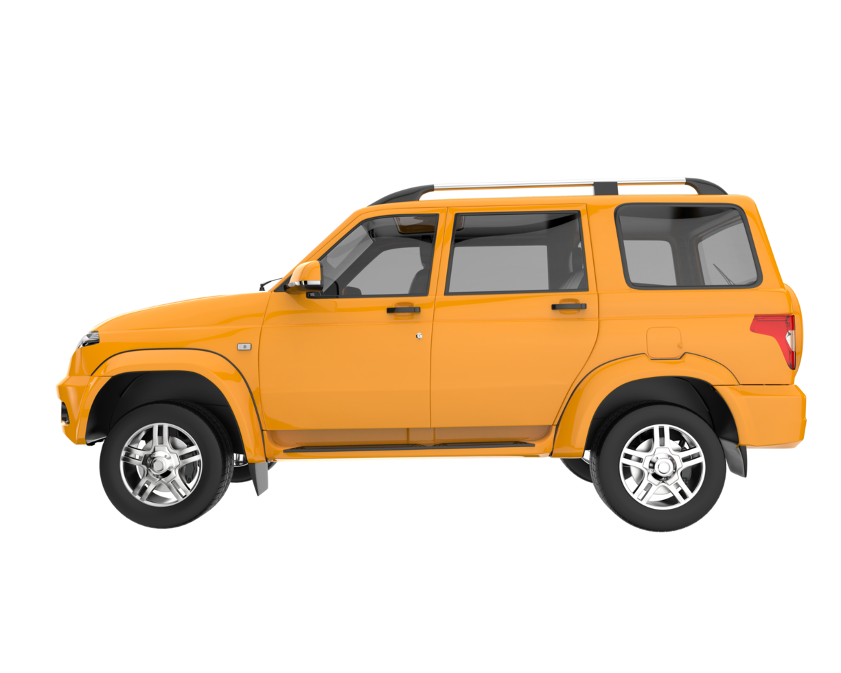 Realistic SUV isolated on transparent background. 3d rendering - illustration png