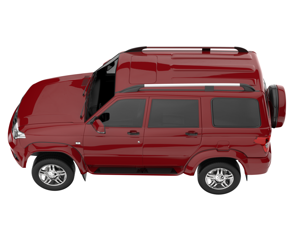 Realistic SUV isolated on transparent background. 3d rendering - illustration png