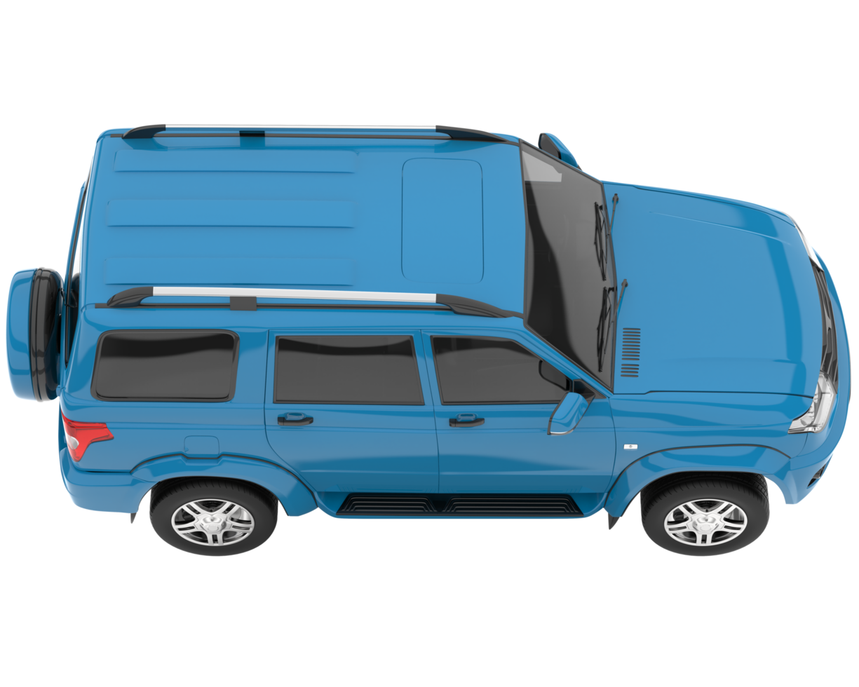 Realistic SUV isolated on transparent background. 3d rendering - illustration png
