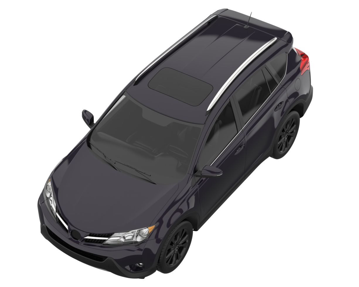 Realistic SUV isolated on transparent background. 3d rendering - illustration png