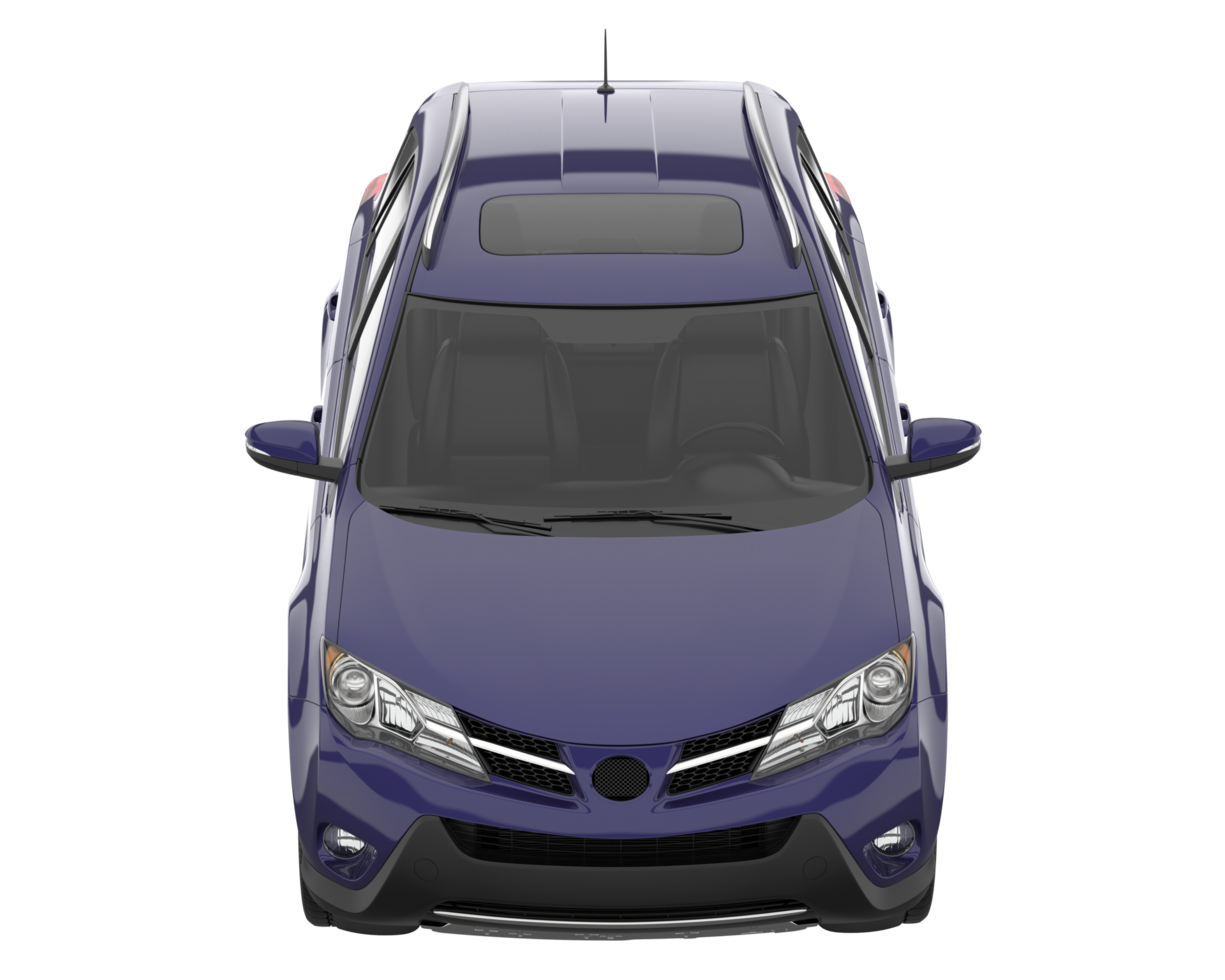 Realistic SUV isolated on transparent background. 3d rendering - illustration png