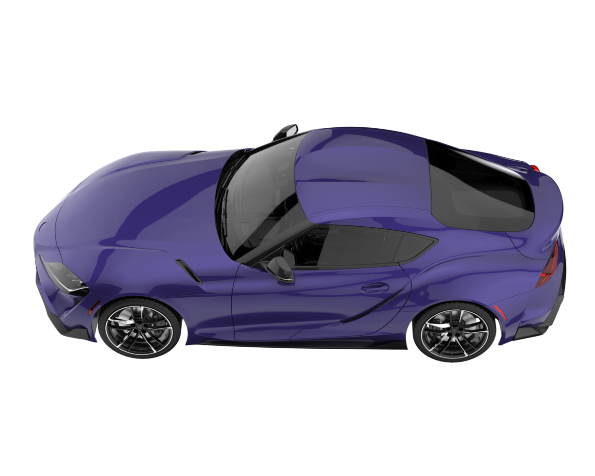Sport car isolated on transparent background. 3d rendering - illustration png