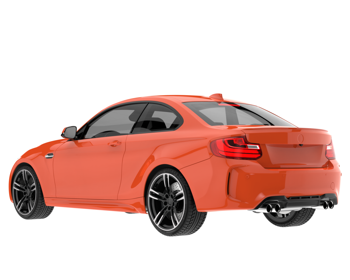 Sport car isolated on transparent background. 3d rendering - illustration png