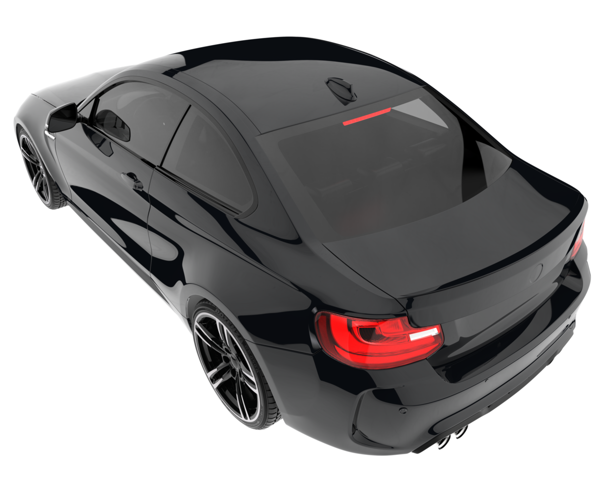 Sport car isolated on transparent background. 3d rendering - illustration png
