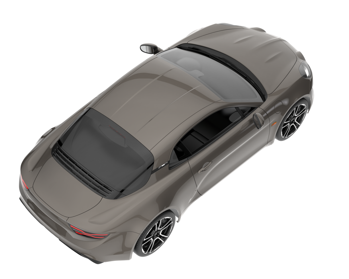 carro esporte isolado em fundo transparente. renderização 3D - ilustração png