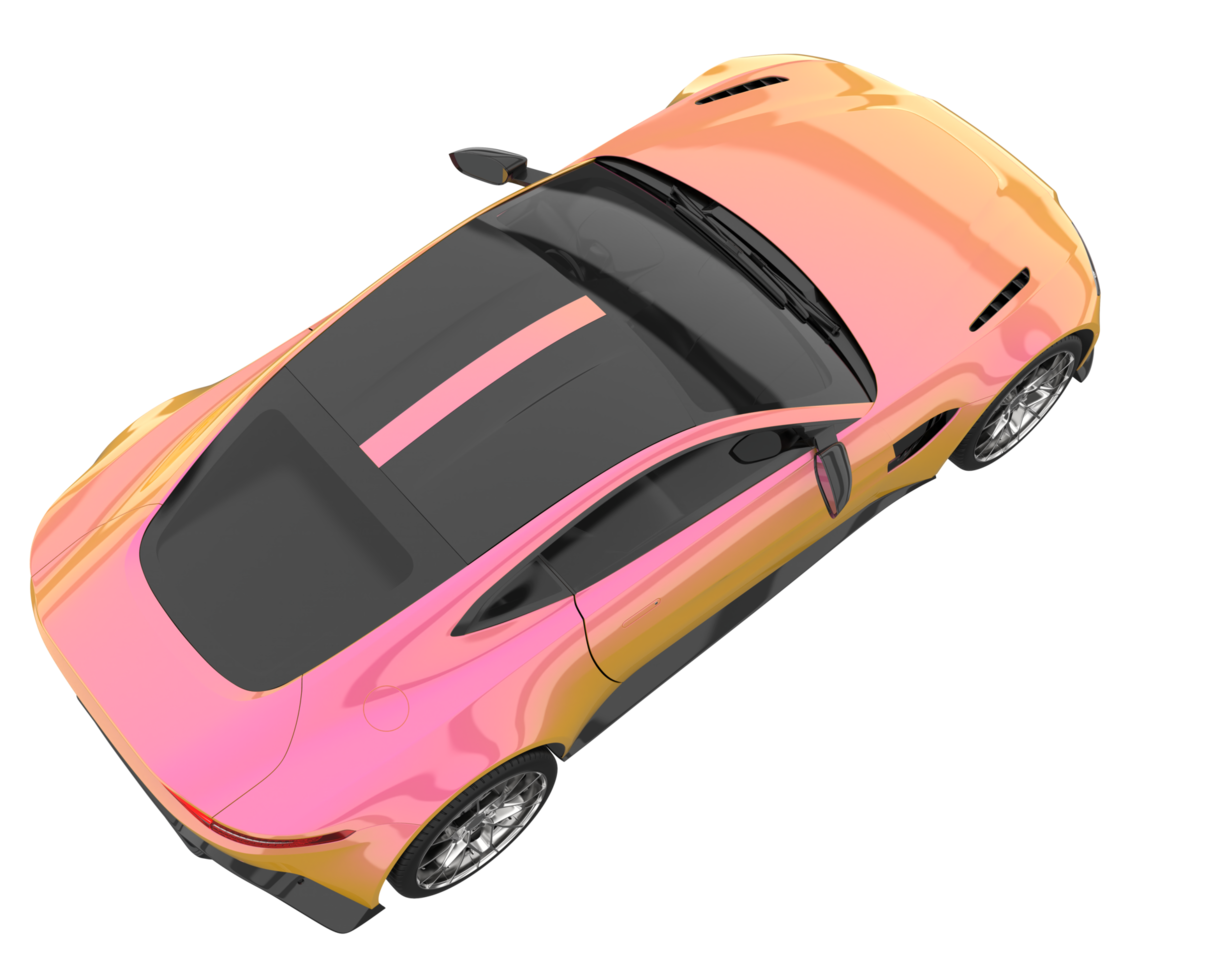 Sport car isolated on transparent background. 3d rendering - illustration png