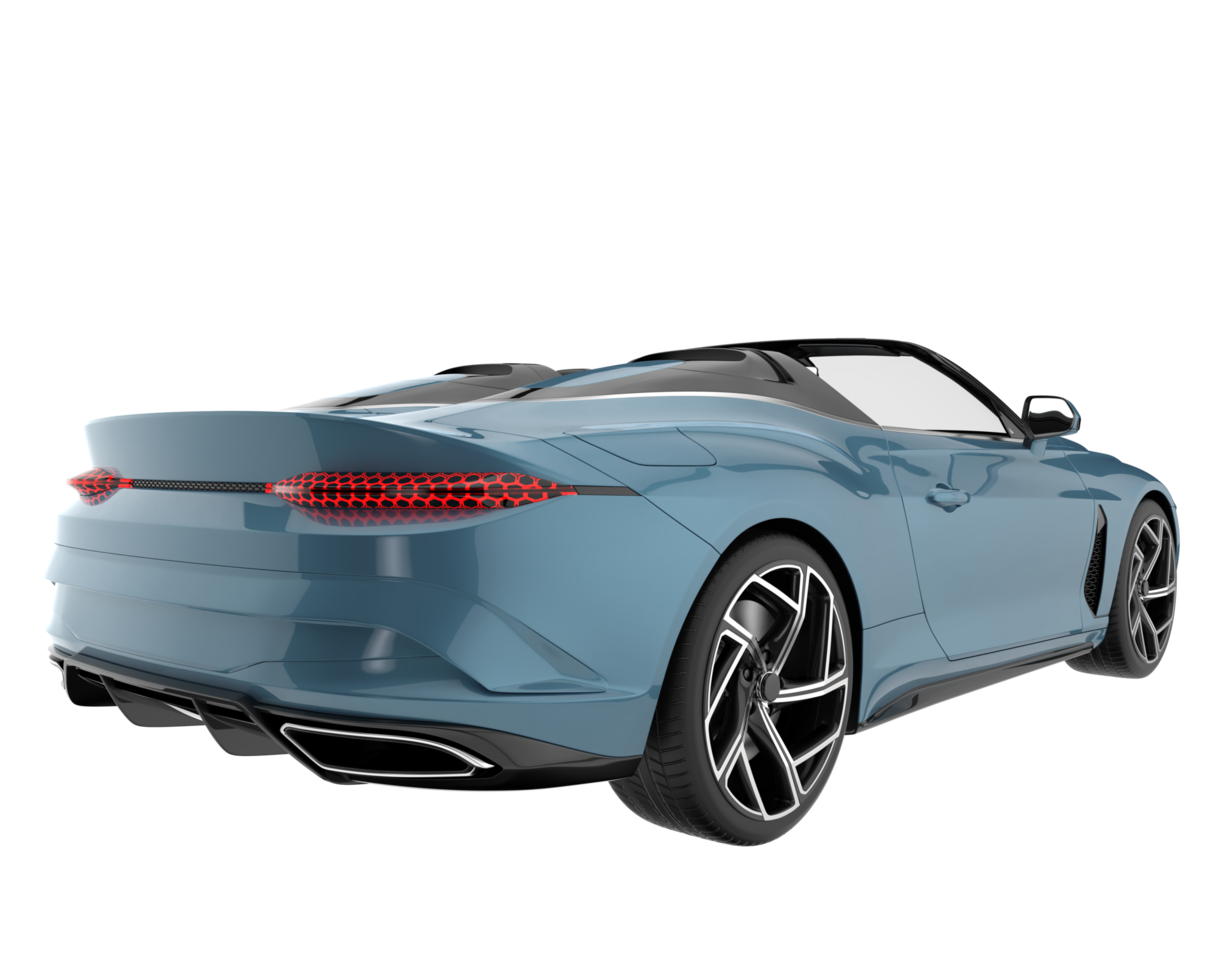 carro esporte isolado em fundo transparente. renderização 3D - ilustração png