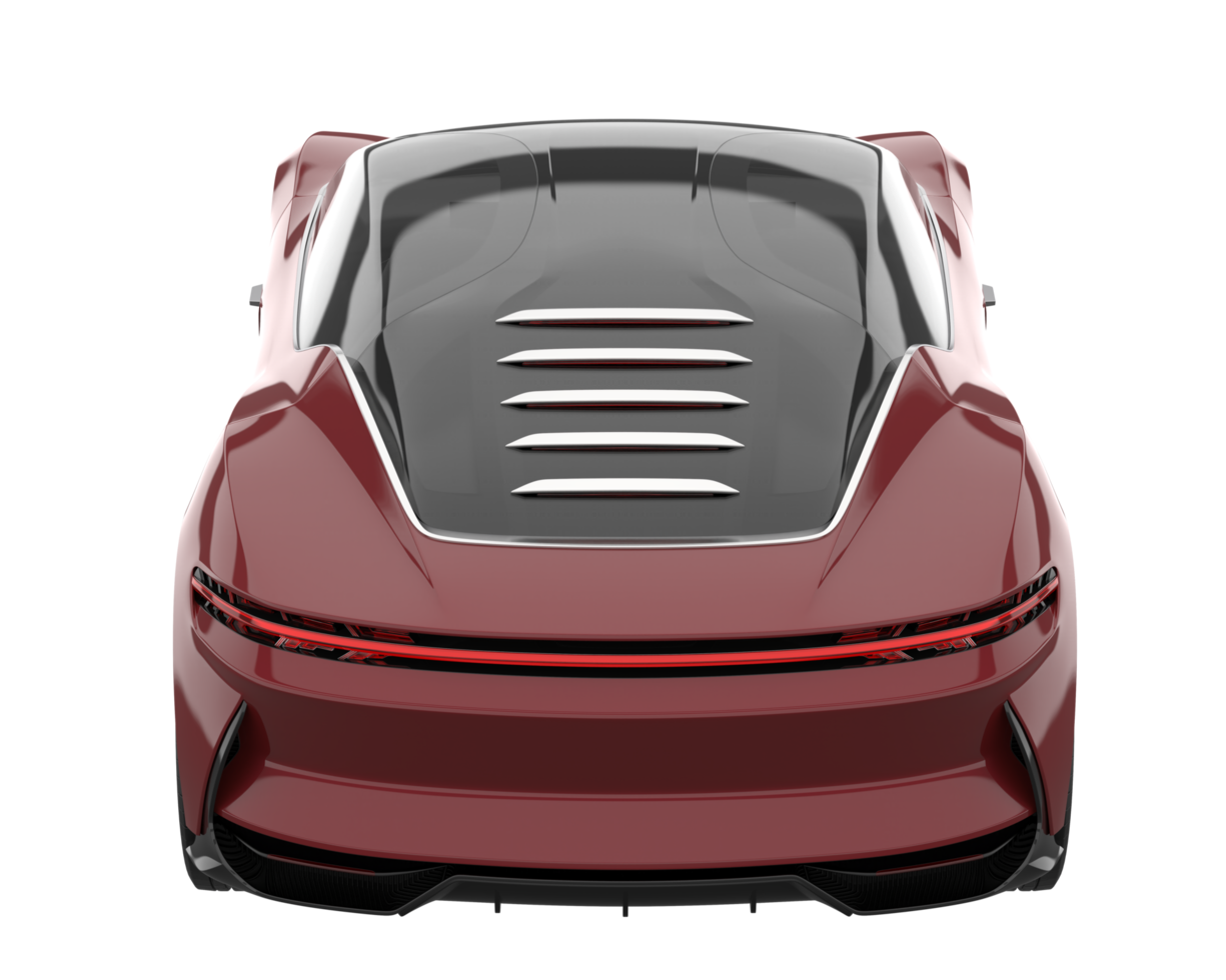 Sport car isolated on transparent background. 3d rendering - illustration png