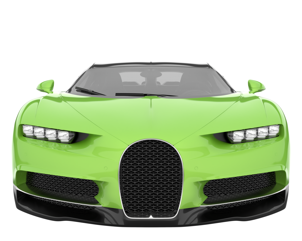 Sport car isolated on transparent background. 3d rendering - illustration png
