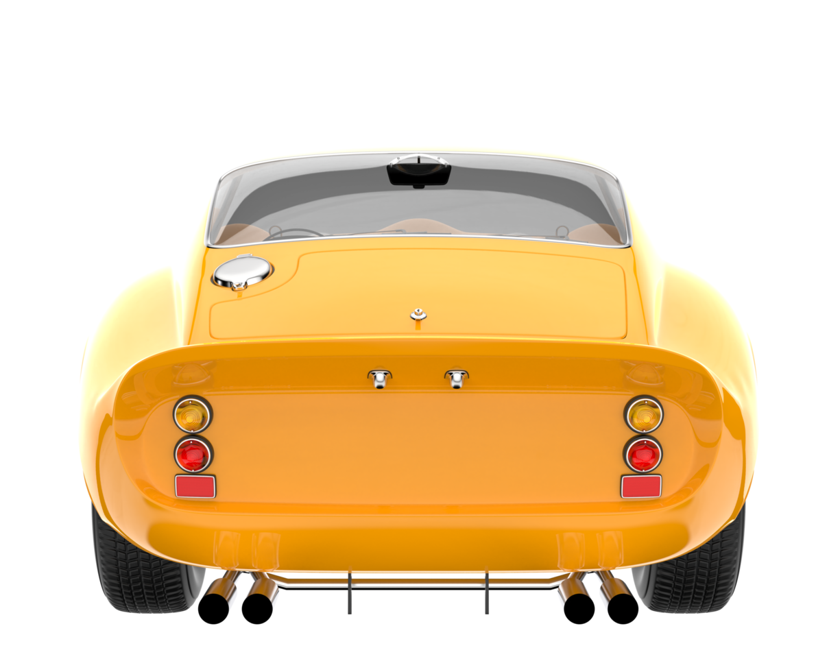 Sport car isolated on transparent background. 3d rendering - illustration png