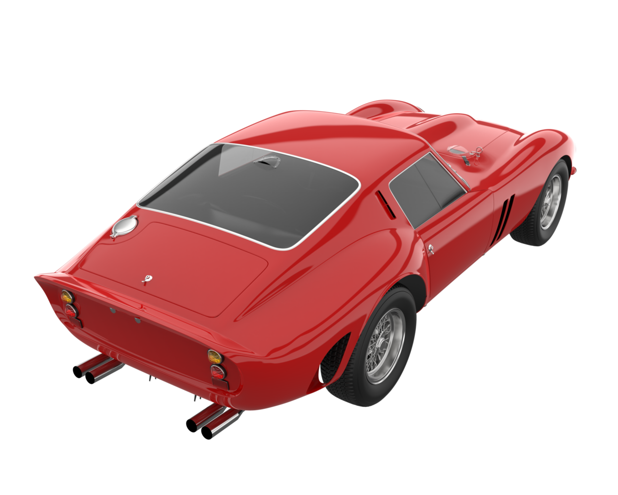Sport car isolated on transparent background. 3d rendering - illustration png