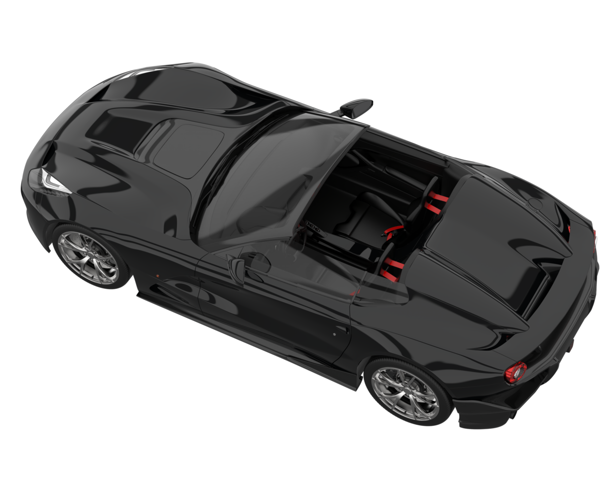 Sport car isolated on transparent background. 3d rendering - illustration png