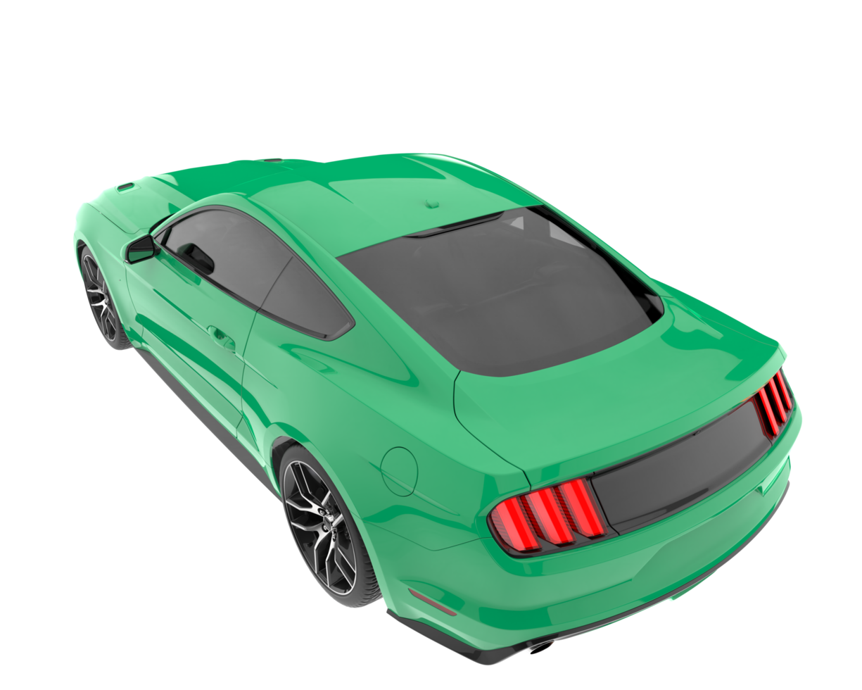 Sport car isolated on transparent background. 3d rendering - illustration png