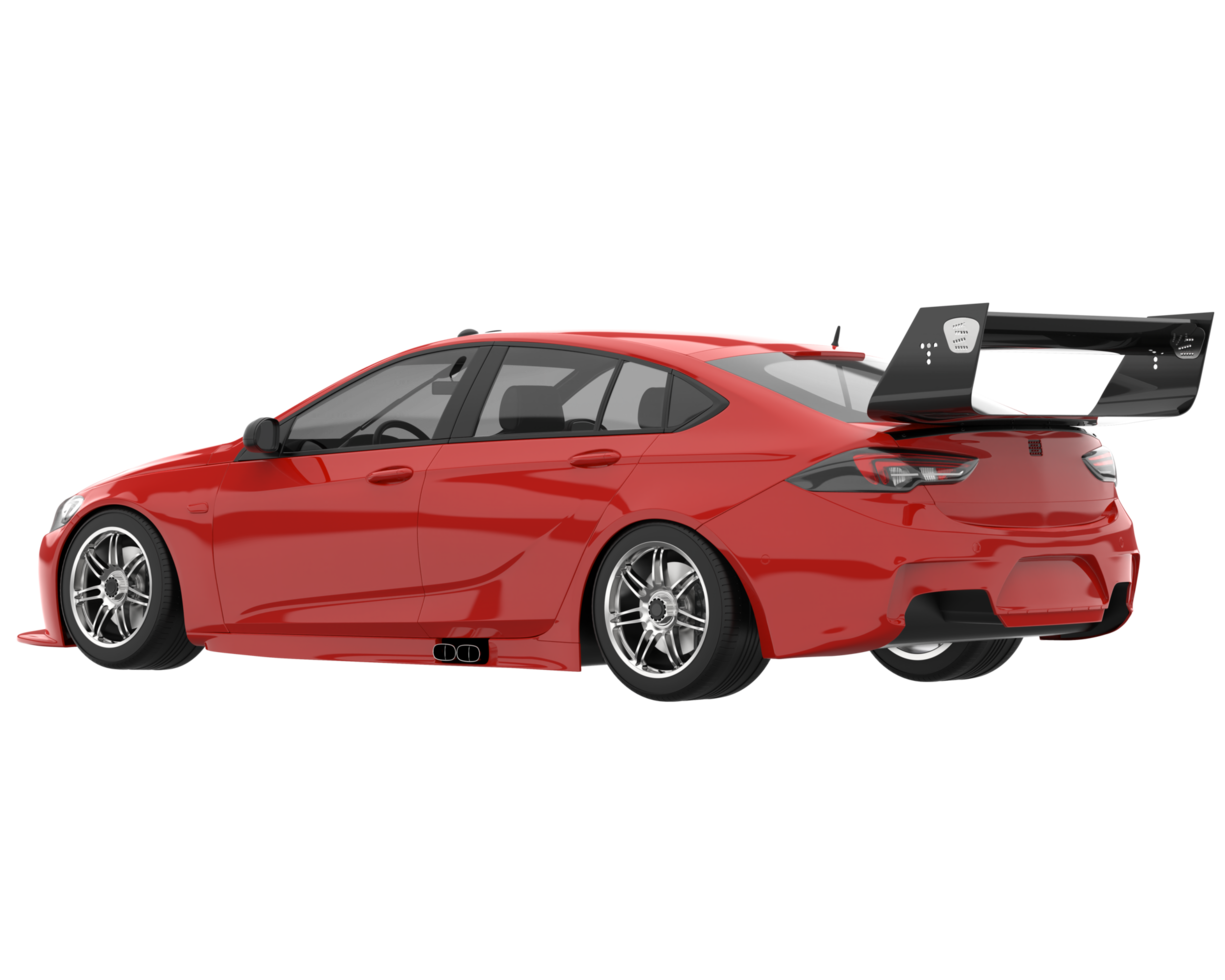 Sport car isolated on transparent background. 3d rendering - illustration png
