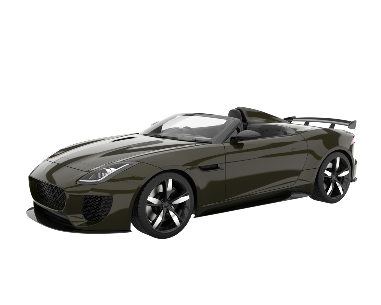 Sport car isolated on transparent background. 3d rendering - illustration png