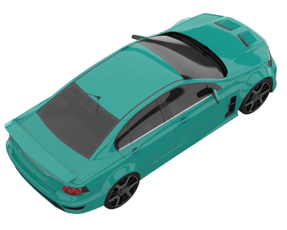 Sport car isolated on transparent background. 3d rendering - illustration png