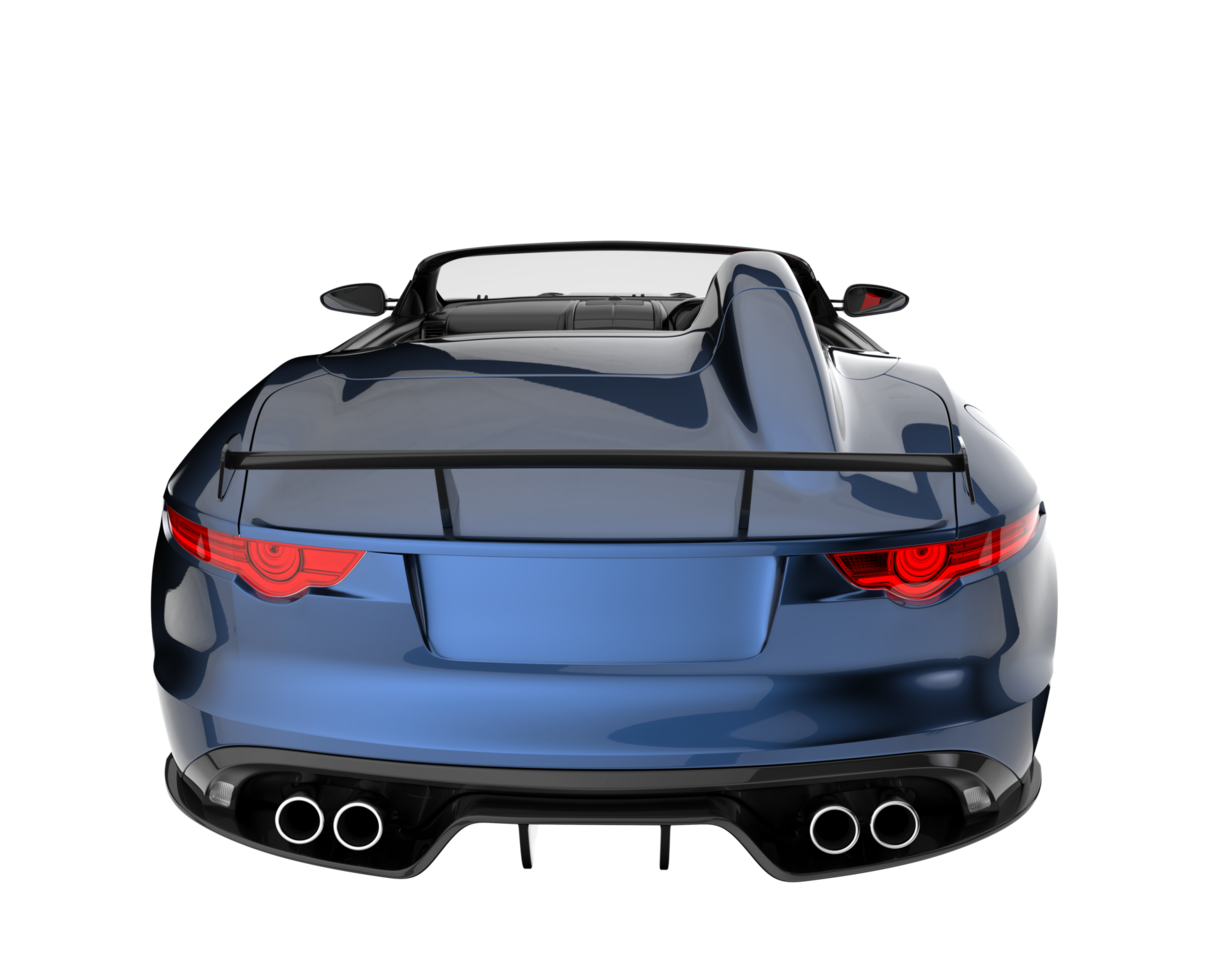 Sport car isolated on transparent background. 3d rendering - illustration png