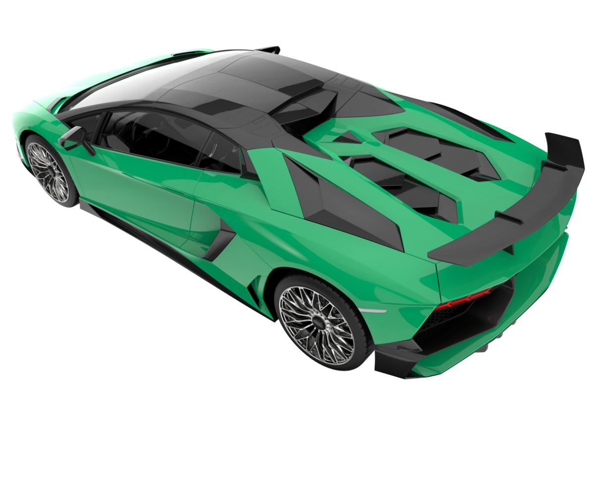 Sport car isolated on transparent background. 3d rendering - illustration png