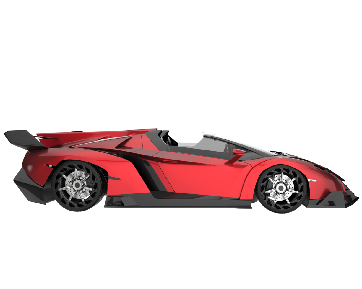 Sport car isolated on transparent background. 3d rendering - illustration png