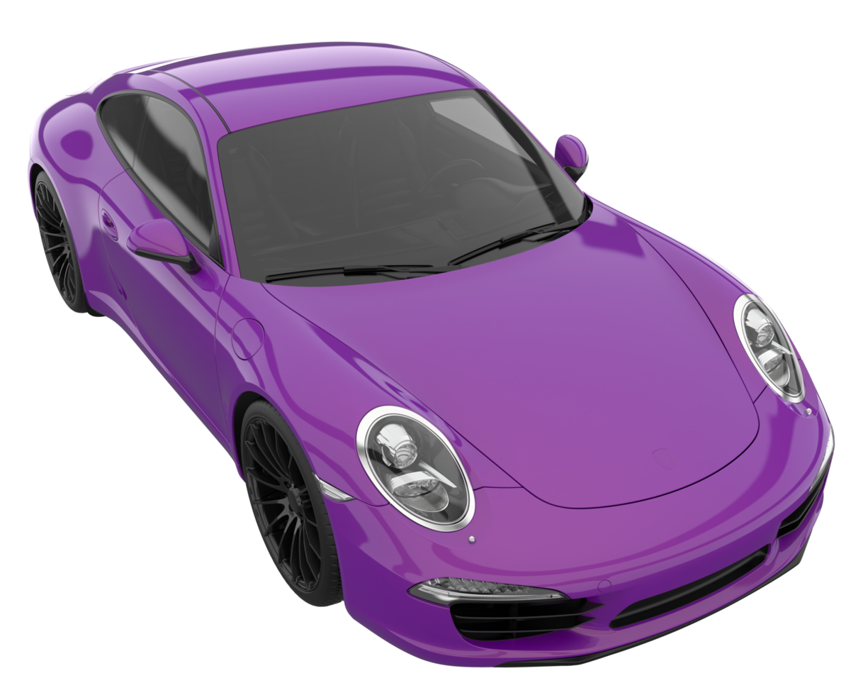 Sport car isolated on transparent background. 3d rendering - illustration png