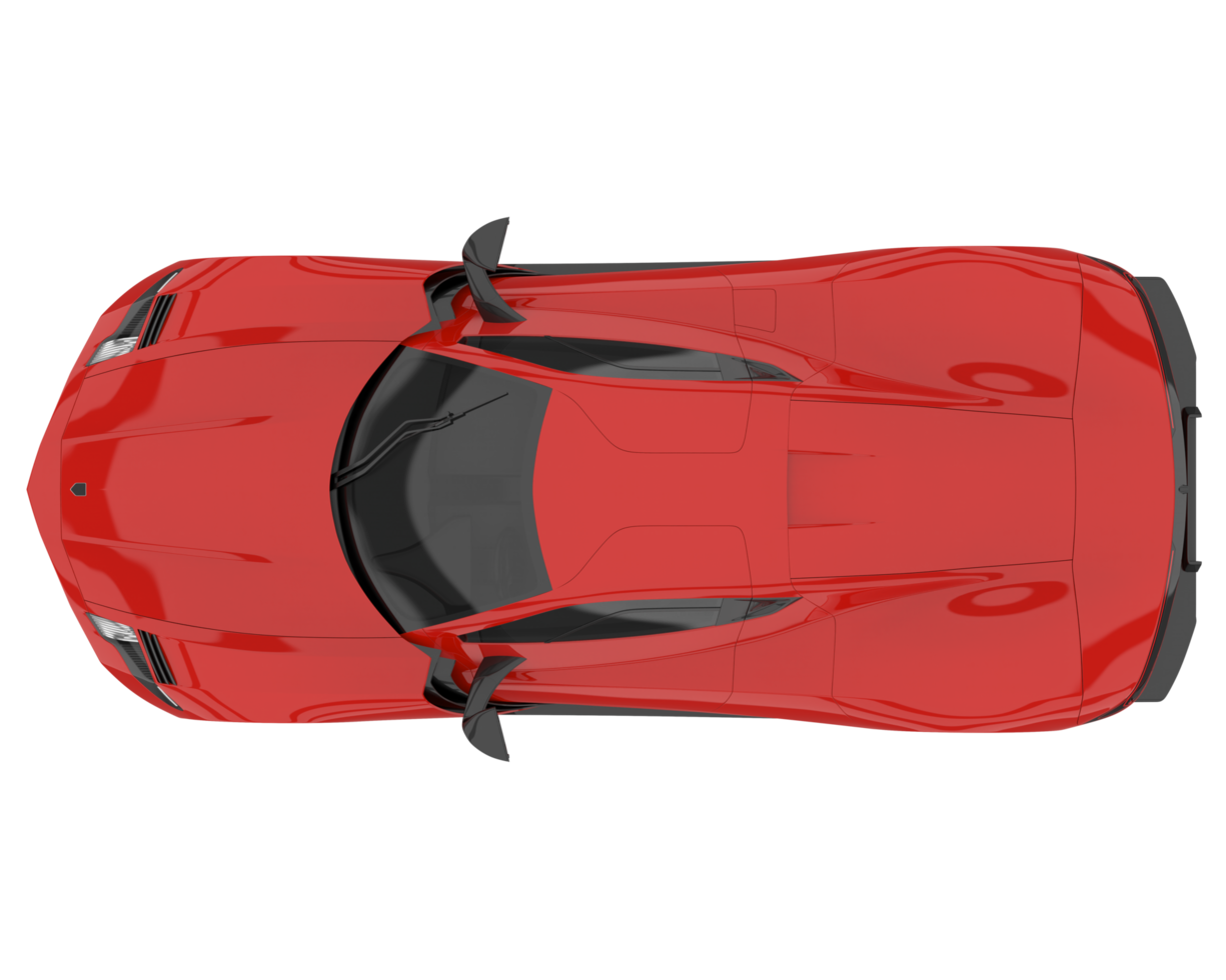 Sport car isolated on transparent background. 3d rendering - illustration png