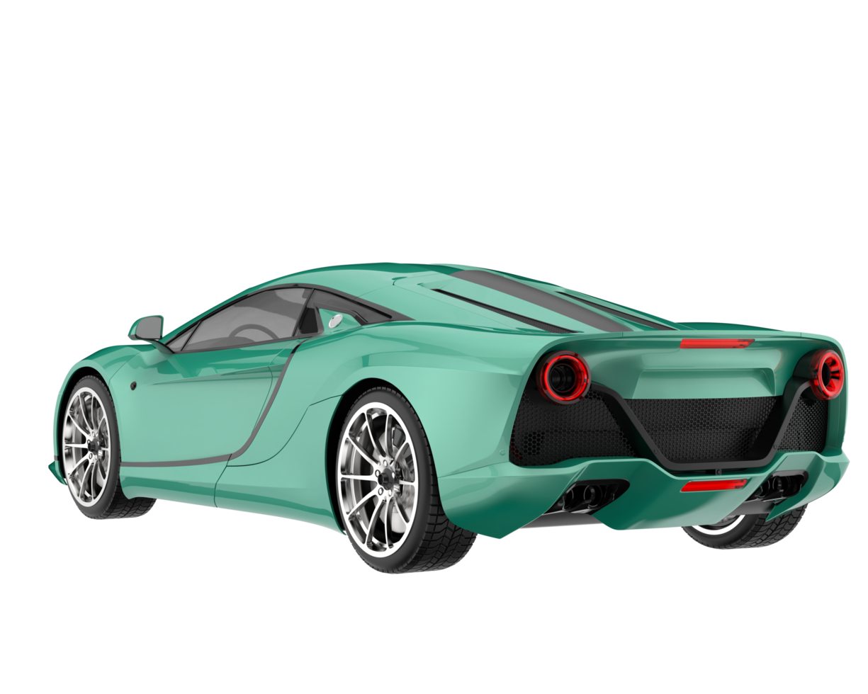 Sport car isolated on transparent background. 3d rendering - illustration png