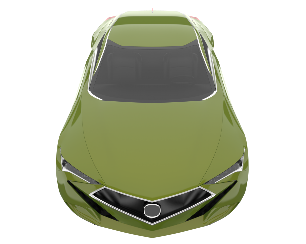 Sport car isolated on transparent background. 3d rendering - illustration png