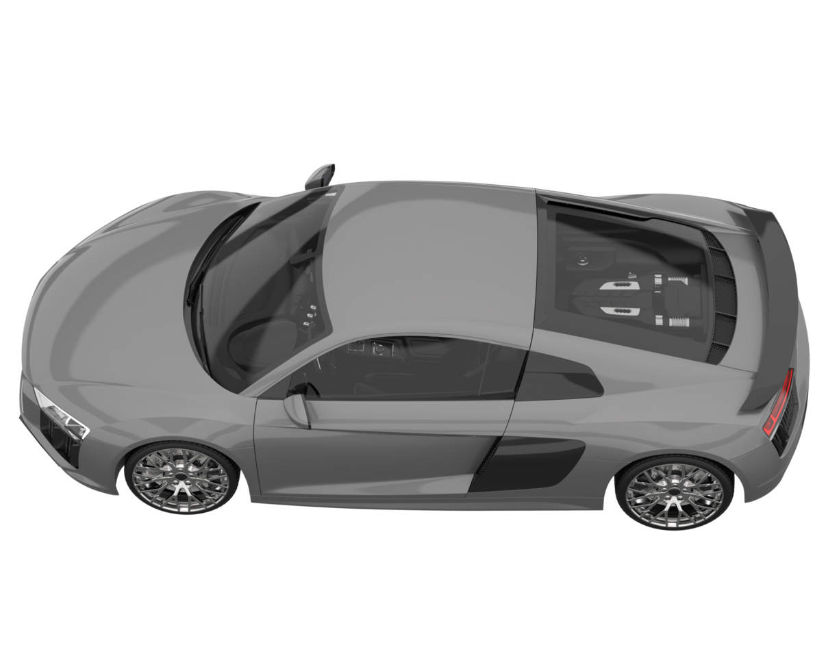 Sport car isolated on transparent background. 3d rendering - illustration png