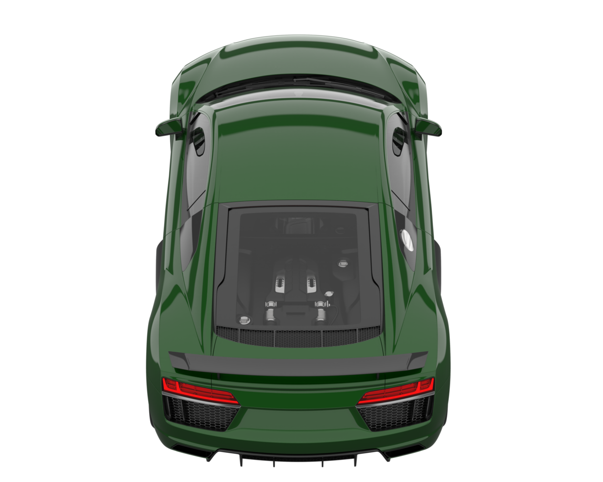 Sport car isolated on transparent background. 3d rendering - illustration png