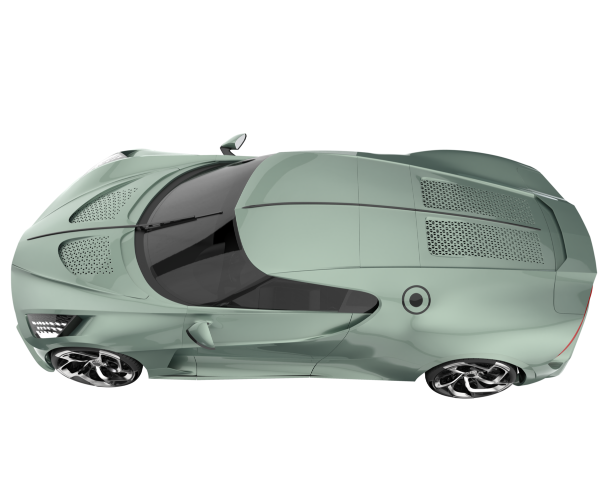 voiture de sport isolée sur fond transparent. rendu 3d - illustration png