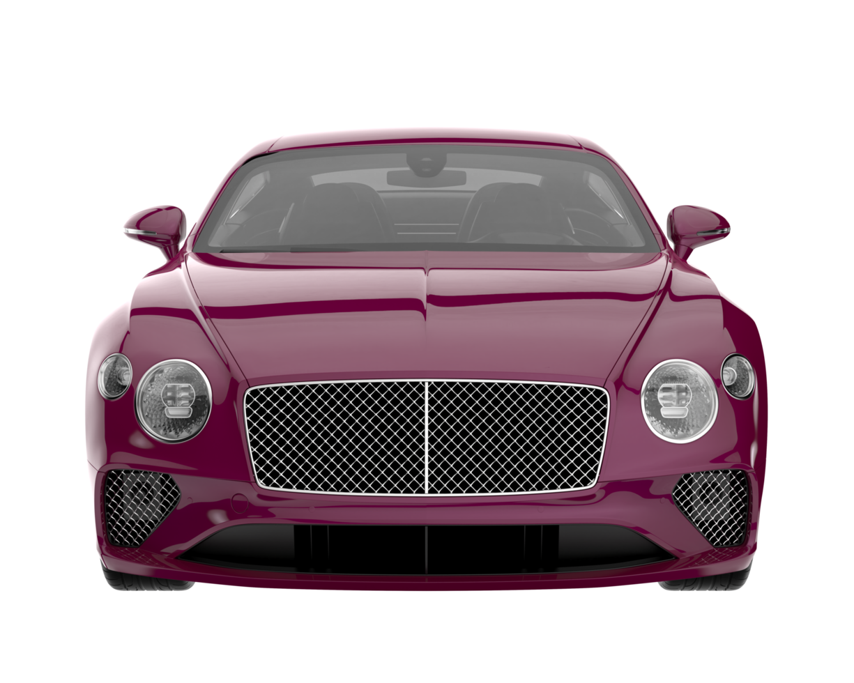 Sport car isolated on transparent background. 3d rendering - illustration png