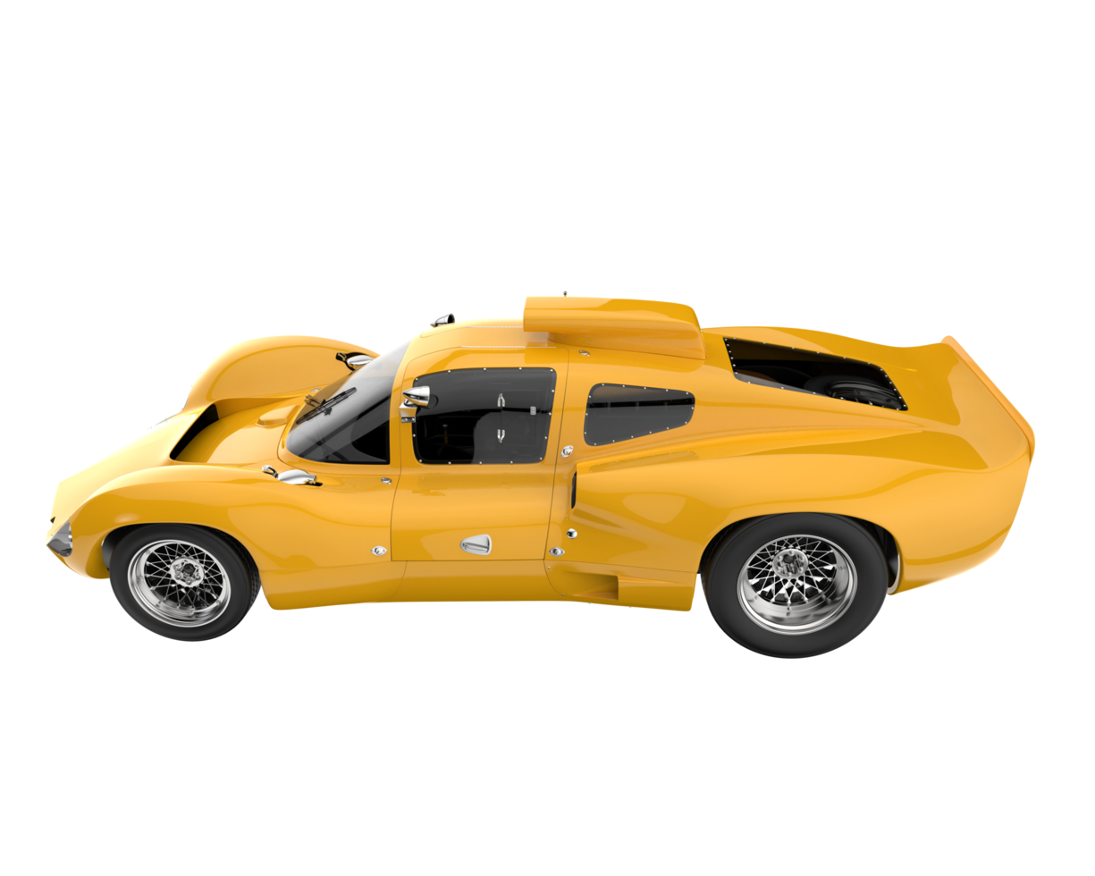 Sport car isolated on transparent background. 3d rendering - illustration png